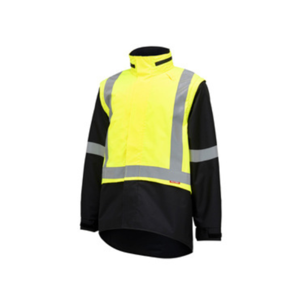 Hard Yakka HI VIS Jacket Day Night Zip Off